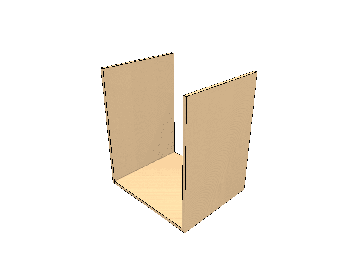 Step 3: Both side panels in place