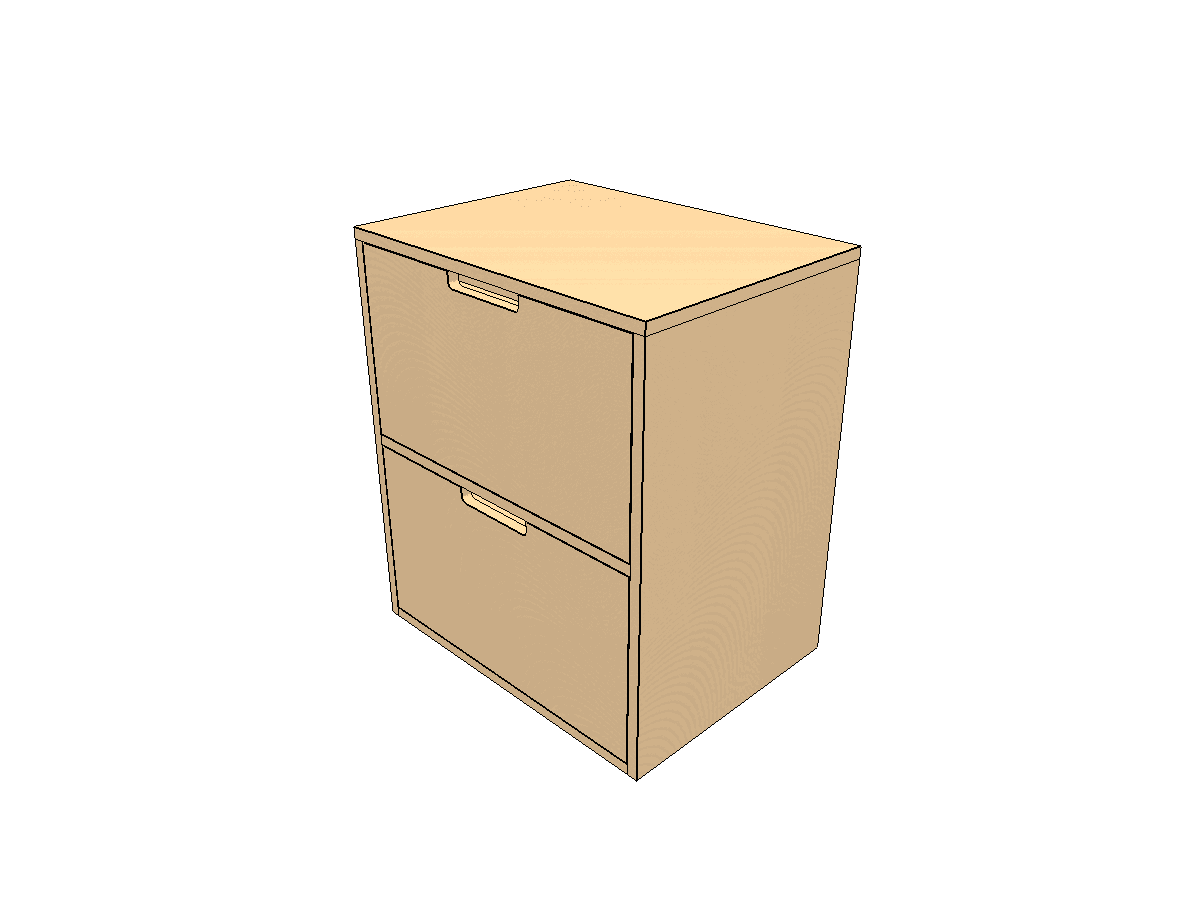 Step 14: Complete 2-drawer unit